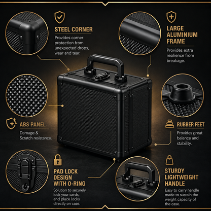 Premium Collector Carry Case – PSA & Toploader Storage